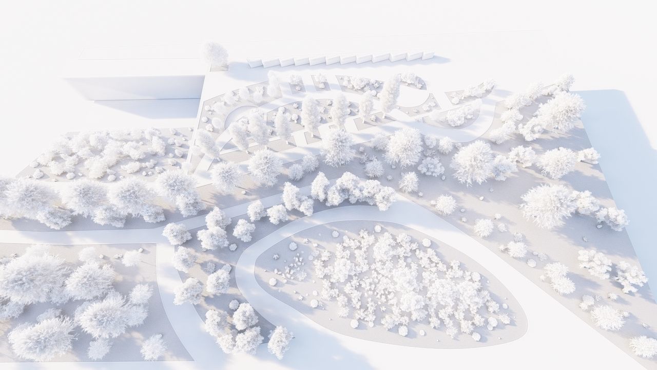 park-public park-Private Park Landscape 3D model_24