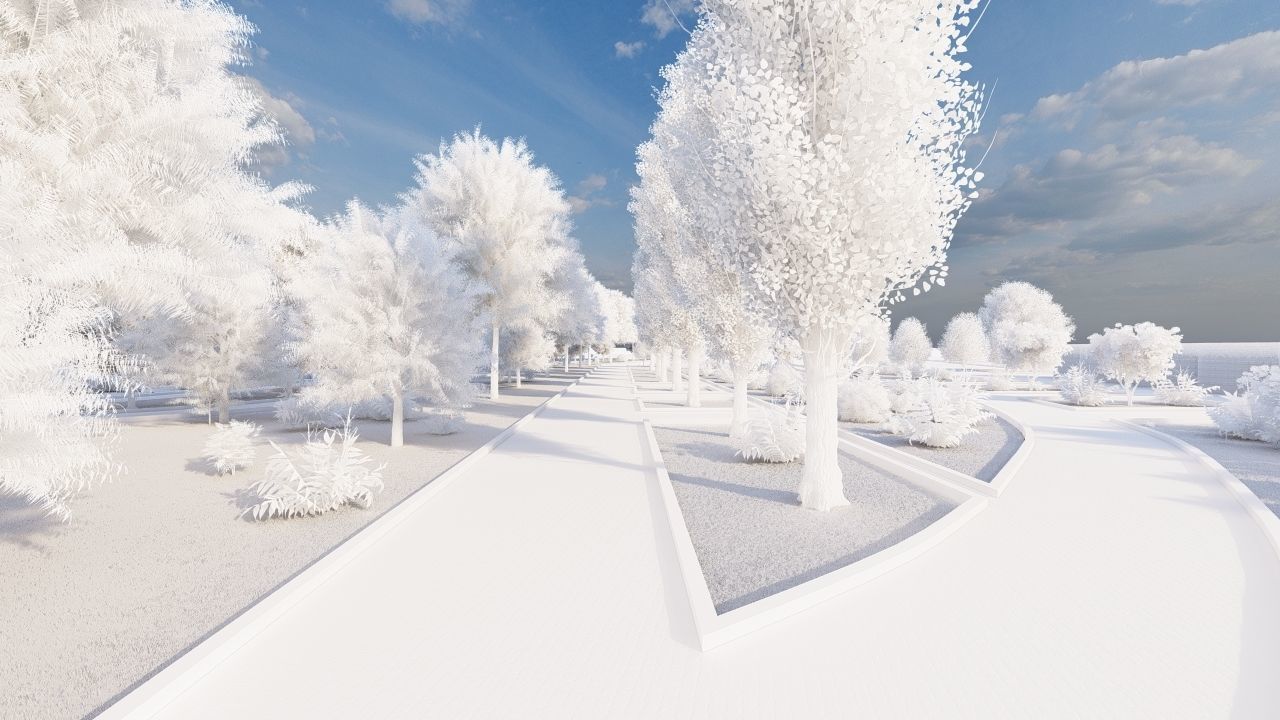 park-public park-Private Park Landscape 3D model_29