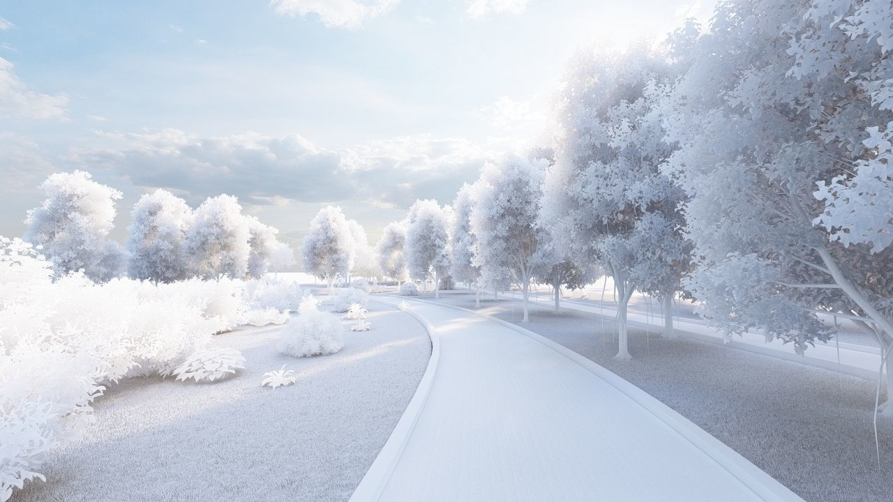 park-public park-Private Park Landscape 3D model_21