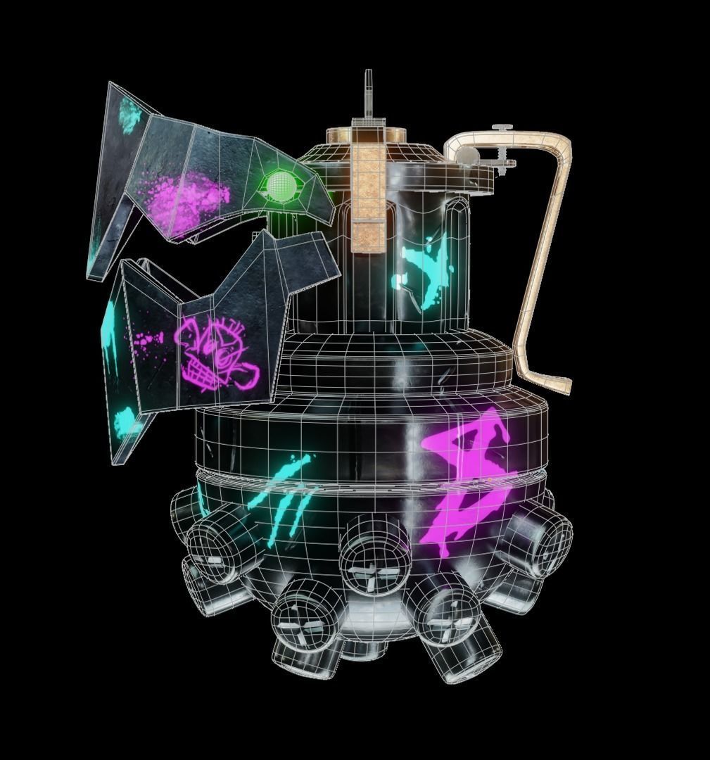 Jinx grenade  Low-poly 3D model_4
