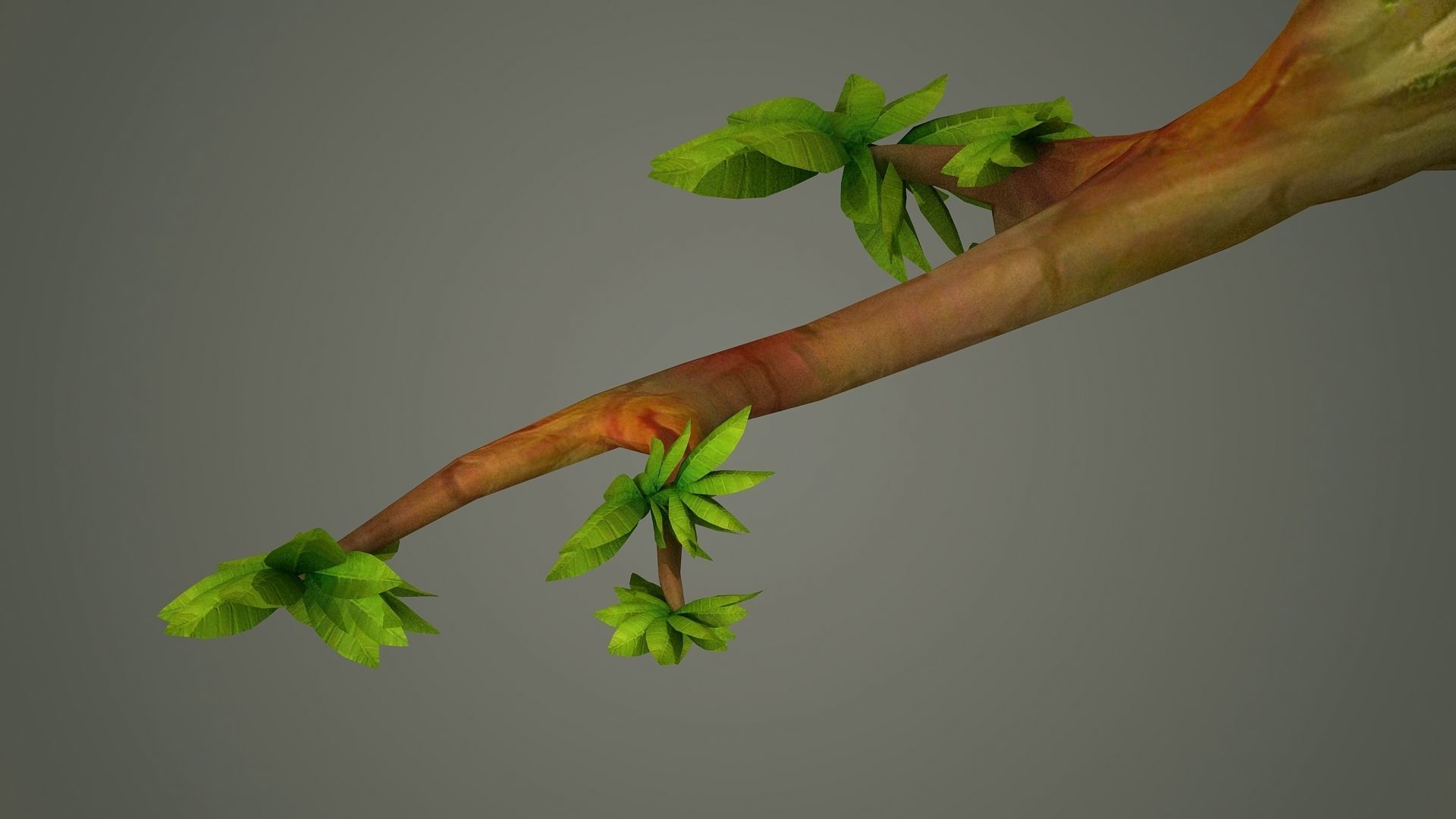 branches environment abandoned landscape tree forest  3D model_1