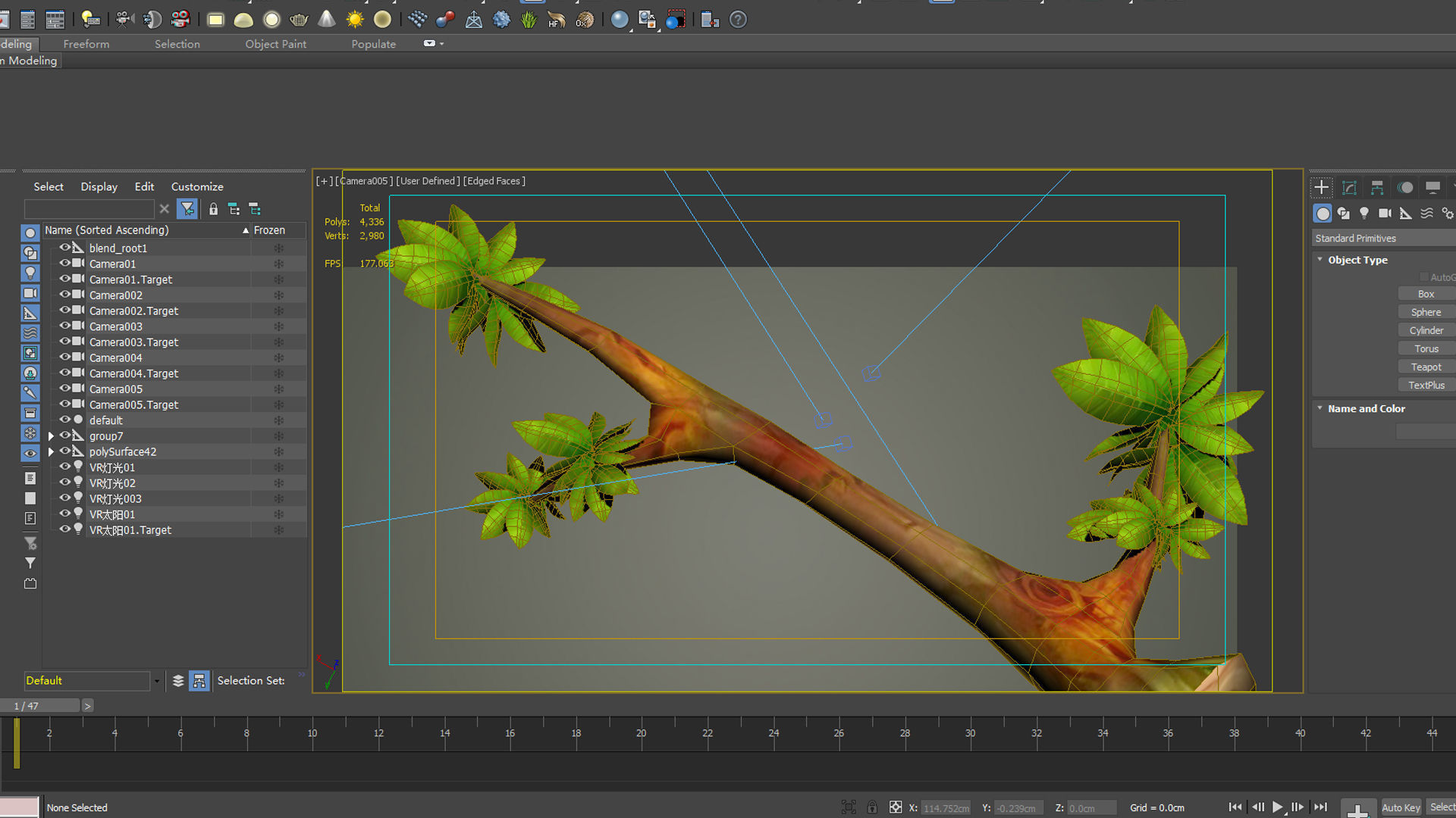 branches environment abandoned landscape tree forest  3D model_5