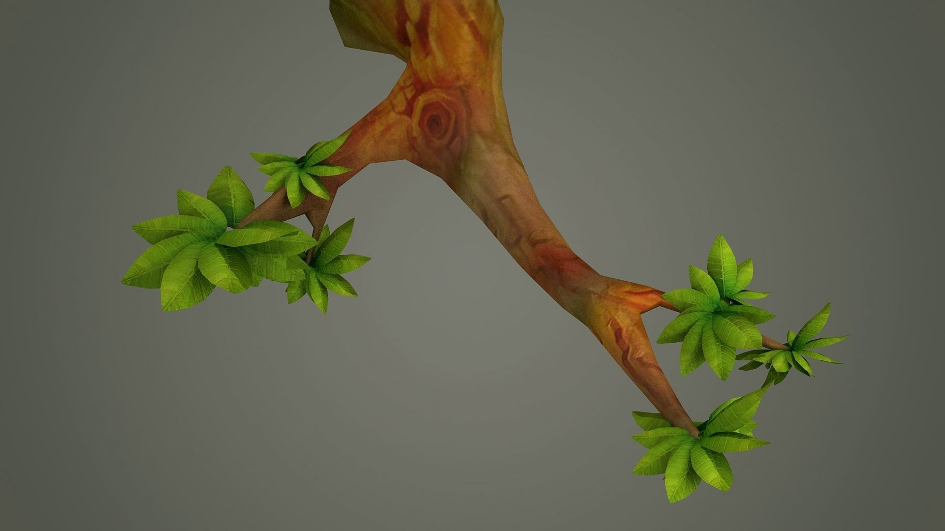 branches environment abandoned landscape tree forest  3D model_3
