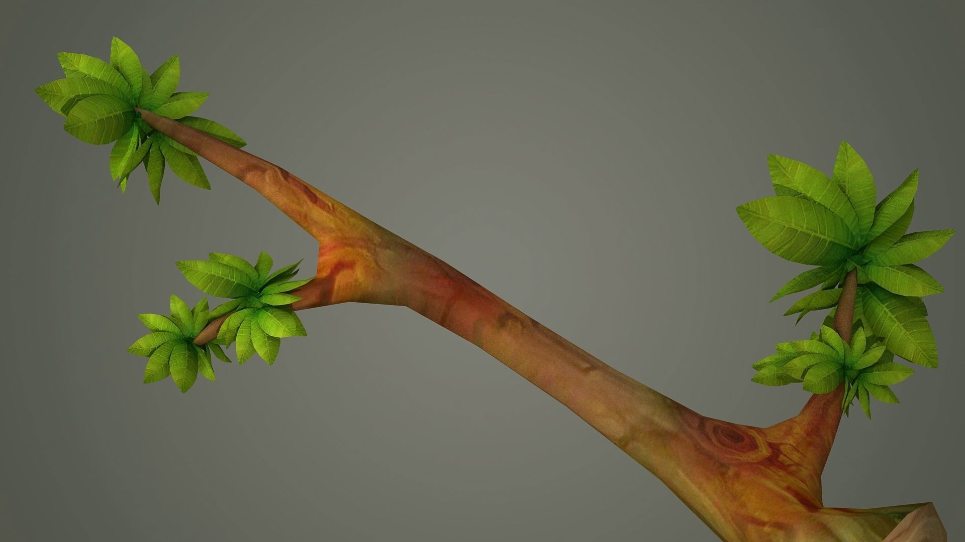 branches environment abandoned landscape tree forest  3D model_4