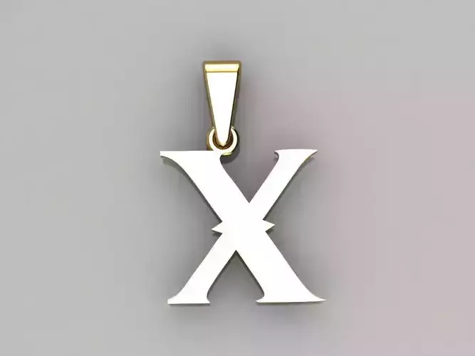 X alphabate pendant 