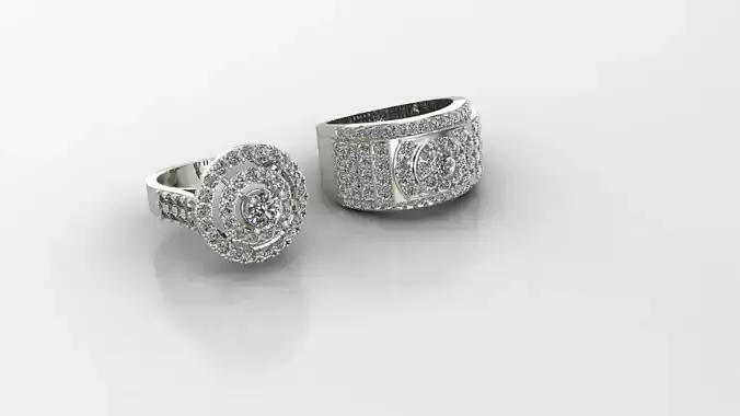 Solitaire Engagement Ring 3D print 