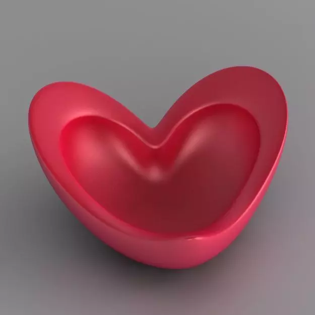 Heart Decorative Bowl Free 3D print model