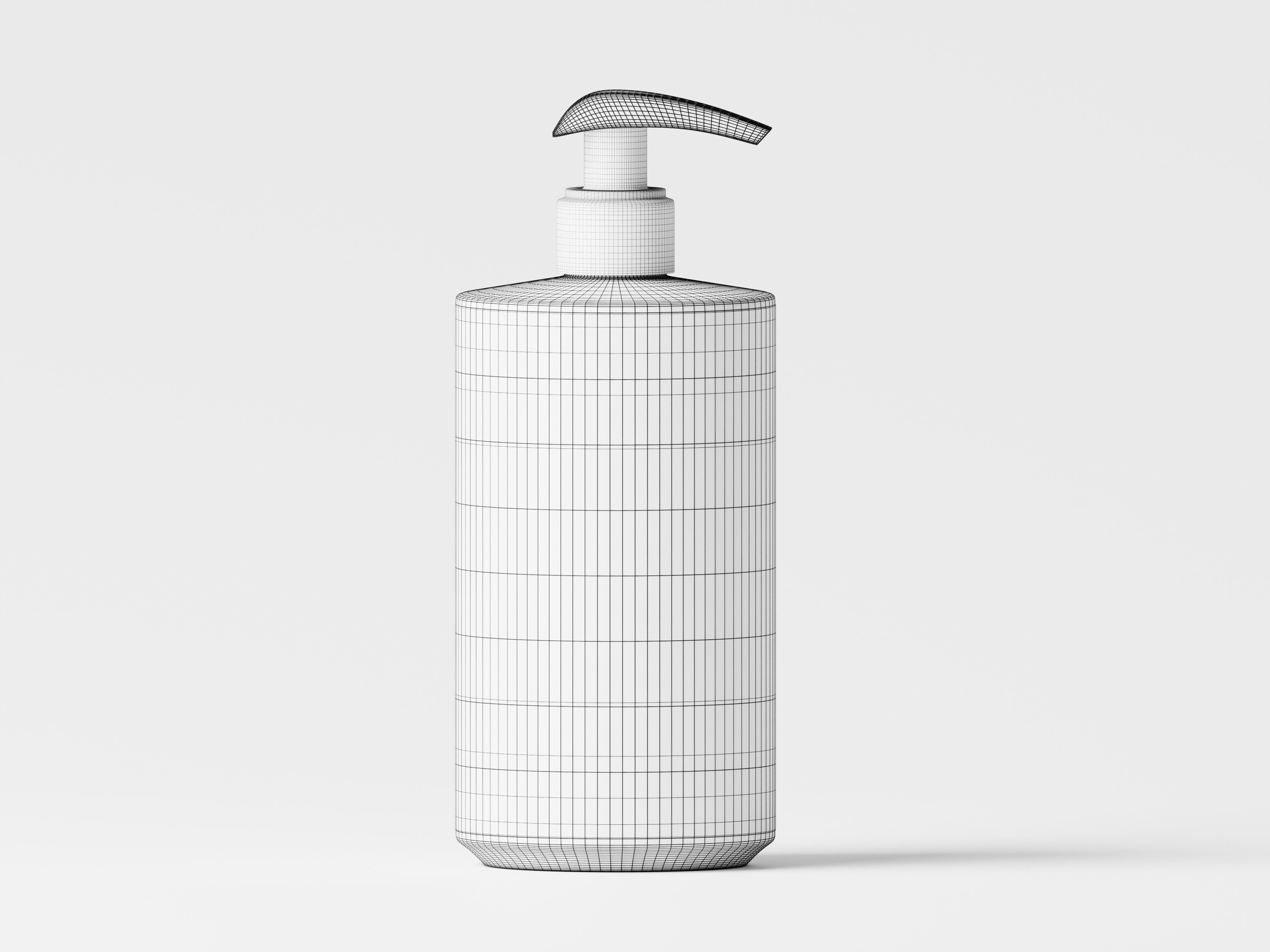 Cosmetic Pump Bottle 3D Model Low-poly 3D model_2