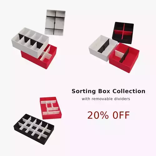 Sorting Box Collection for 3D Printing  