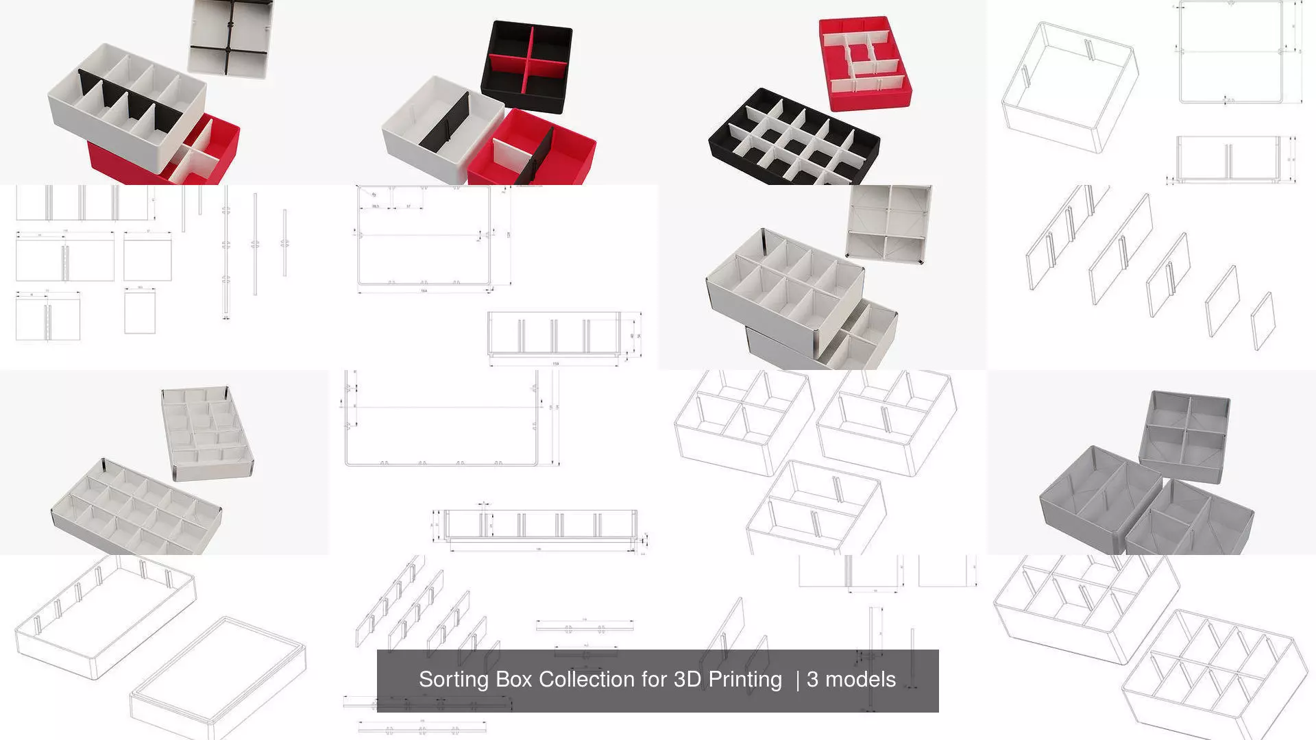 Sorting Box Collection for 3D Printing  _1