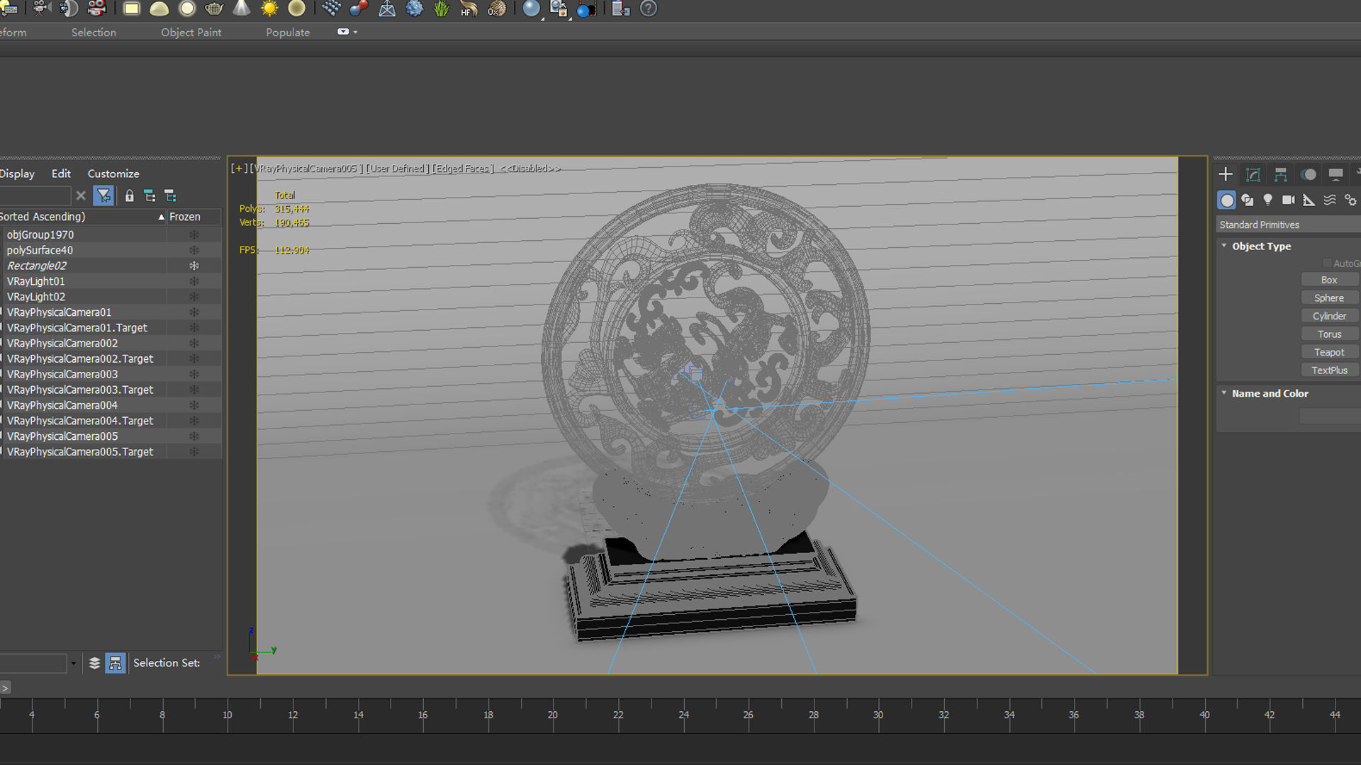 carved model jade seal panlong dragons sculpture  3D model_5