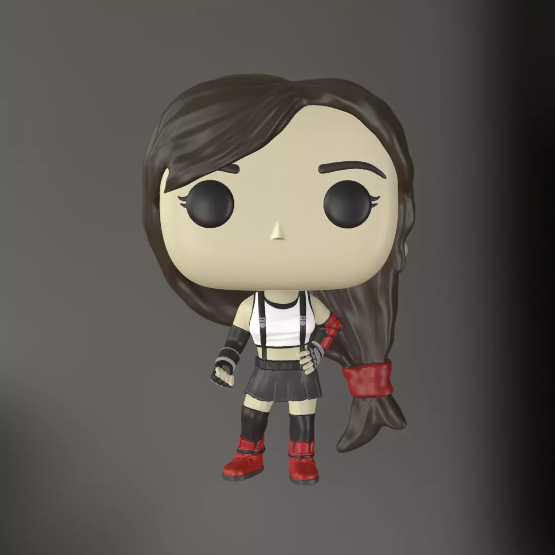 Funko Tifa - Final Fantasy 3D print model_0