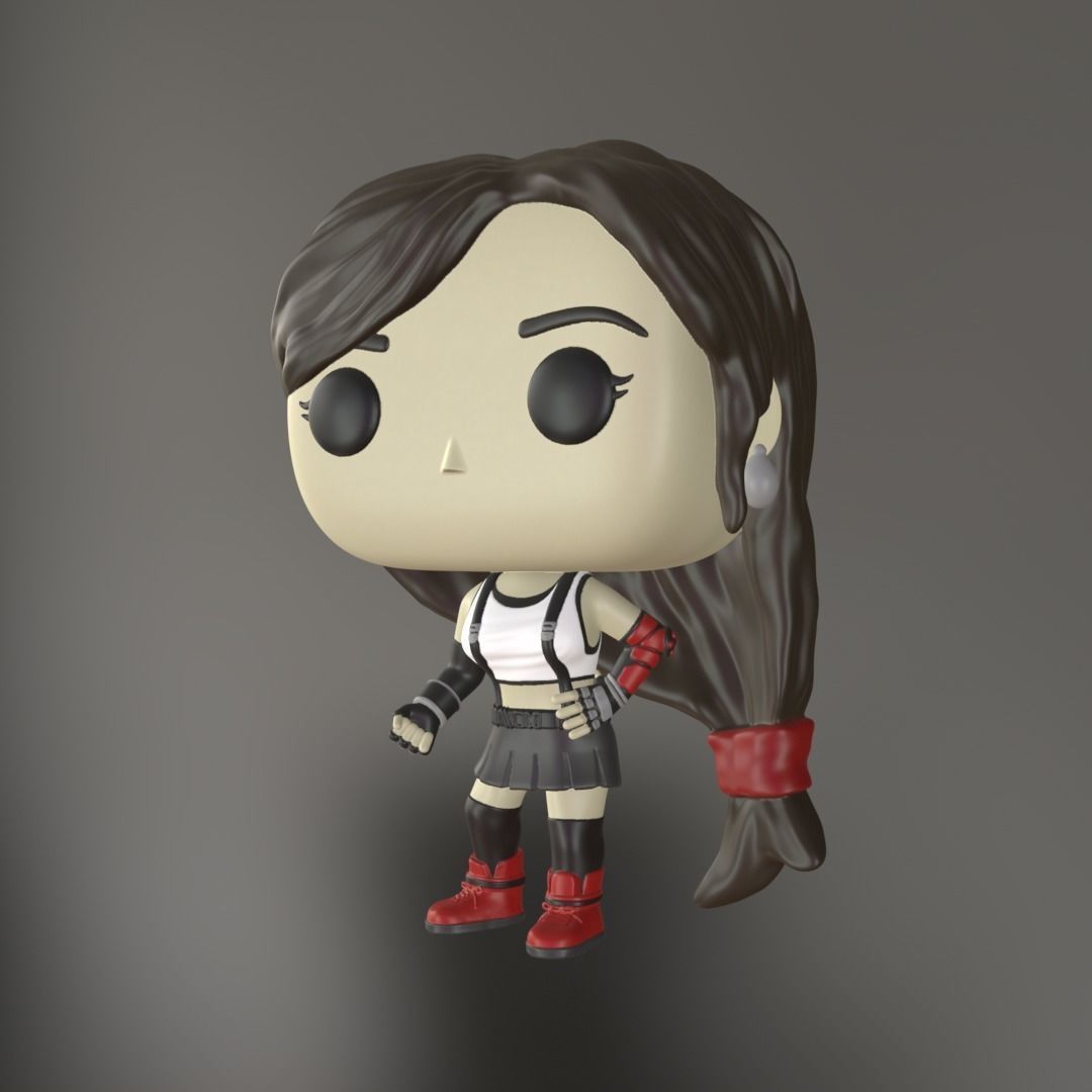 Funko Tifa - Final Fantasy 3D print model_1