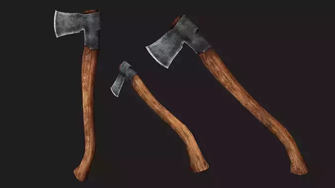 Finnish Splitting Axe Low-poly 3D model