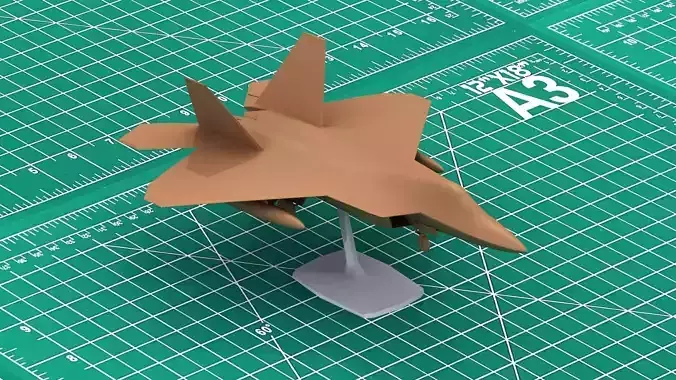 F-22 Raptor 3D Print Model 3D print model