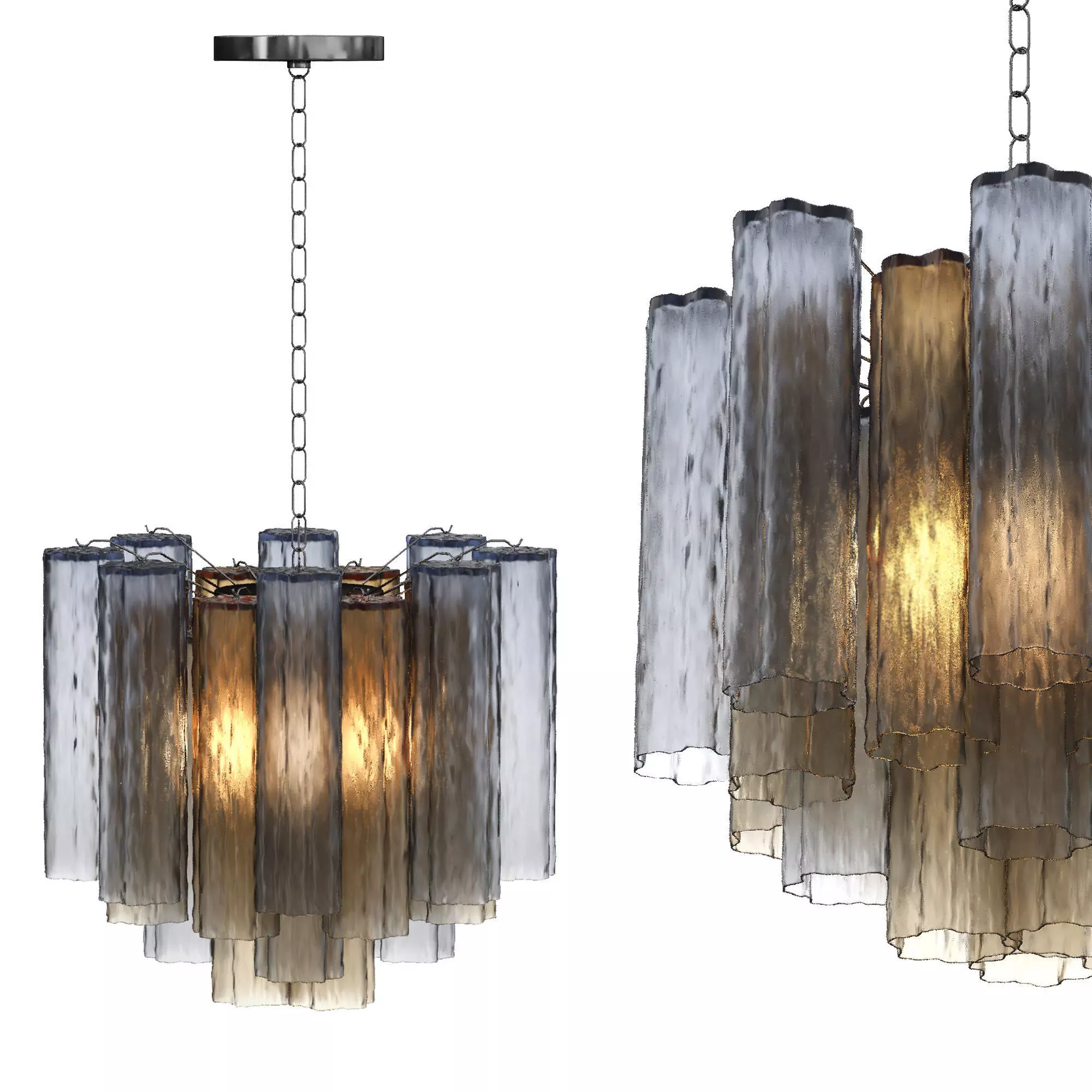 Charming Murano Chandeliers 3D model_0