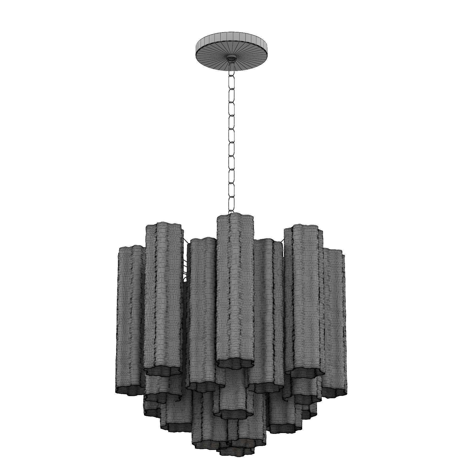 Charming Murano Chandeliers 3D model_4