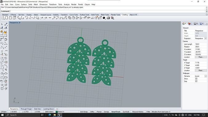 gold chains 3D model