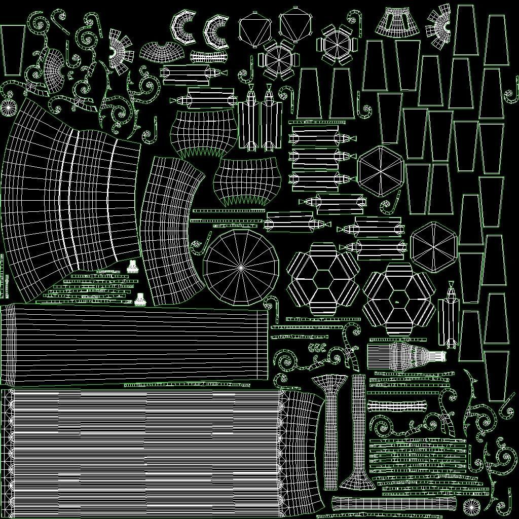 Street Light Low-poly 3D model_15