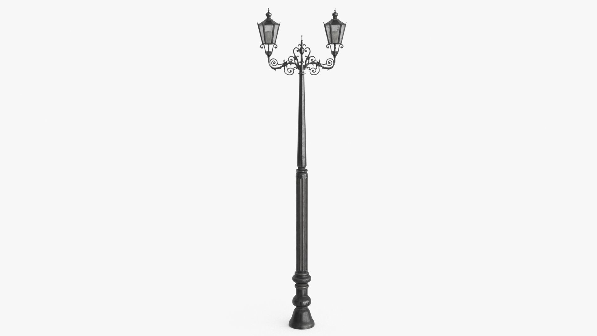 Street Light Low-poly 3D model_2