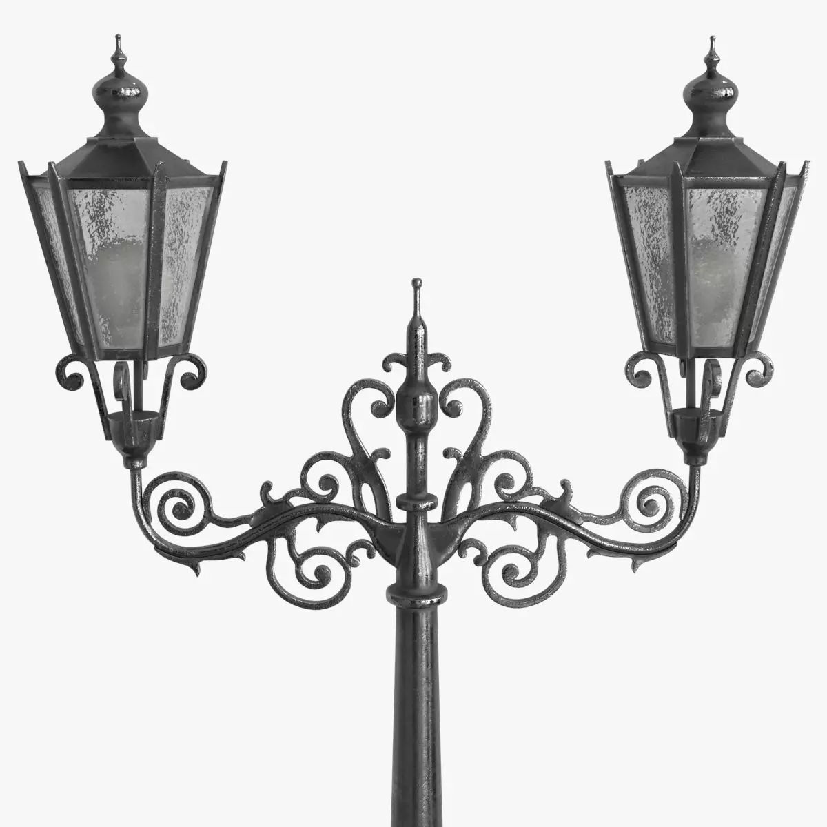 Street Light Low-poly 3D model_0