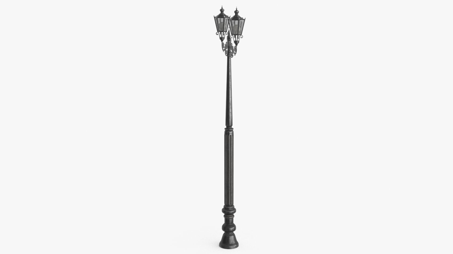 Street Light Low-poly 3D model_10