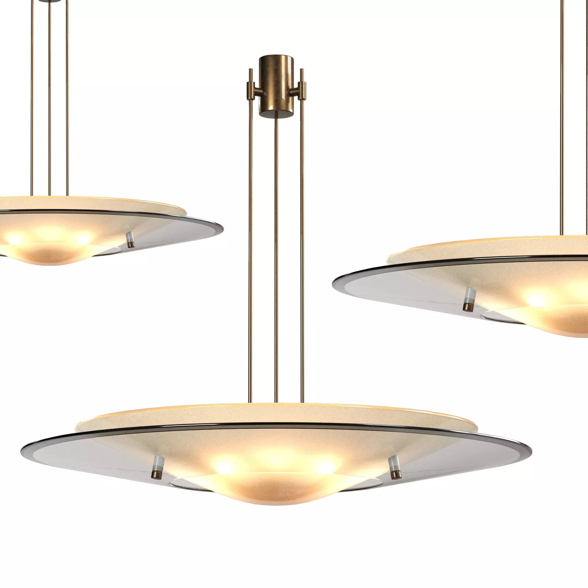 MAX INGRAND FOR FONTANA ARTE CHANDELIER 3D model_0