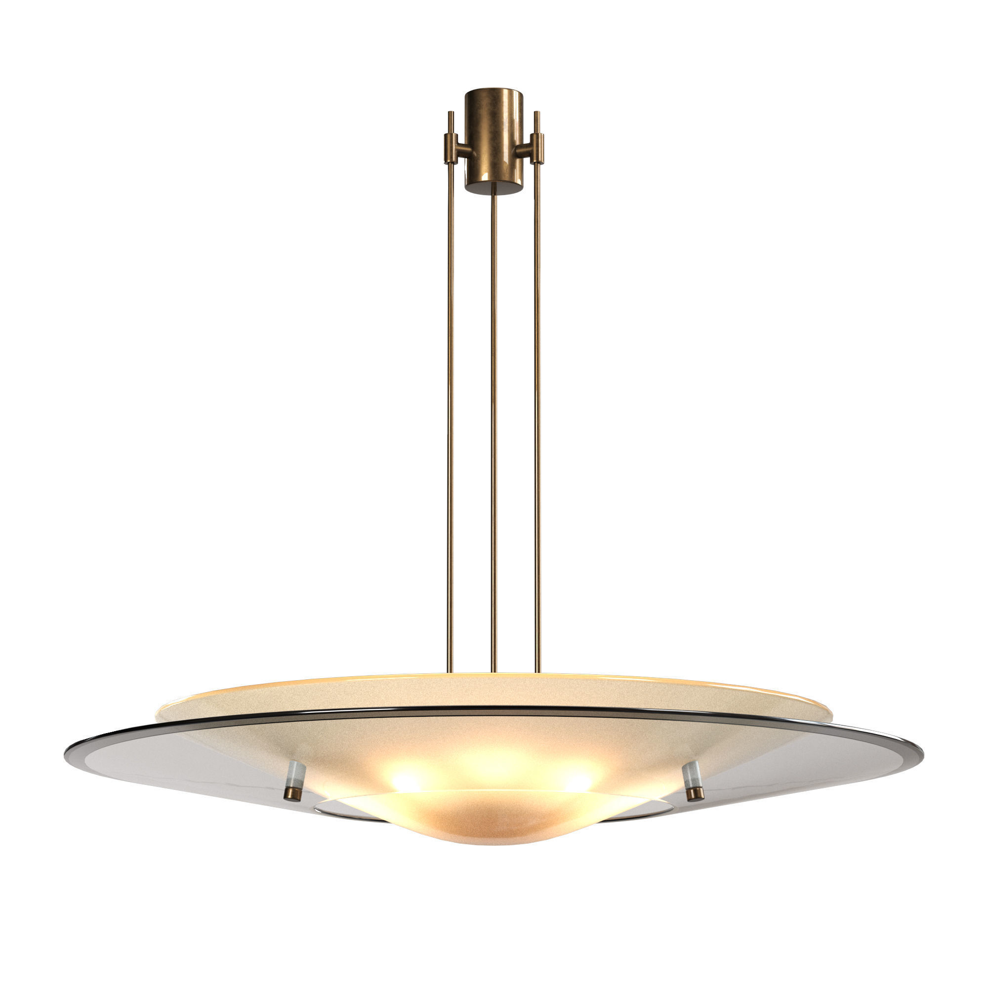 MAX INGRAND FOR FONTANA ARTE CHANDELIER 3D model_3