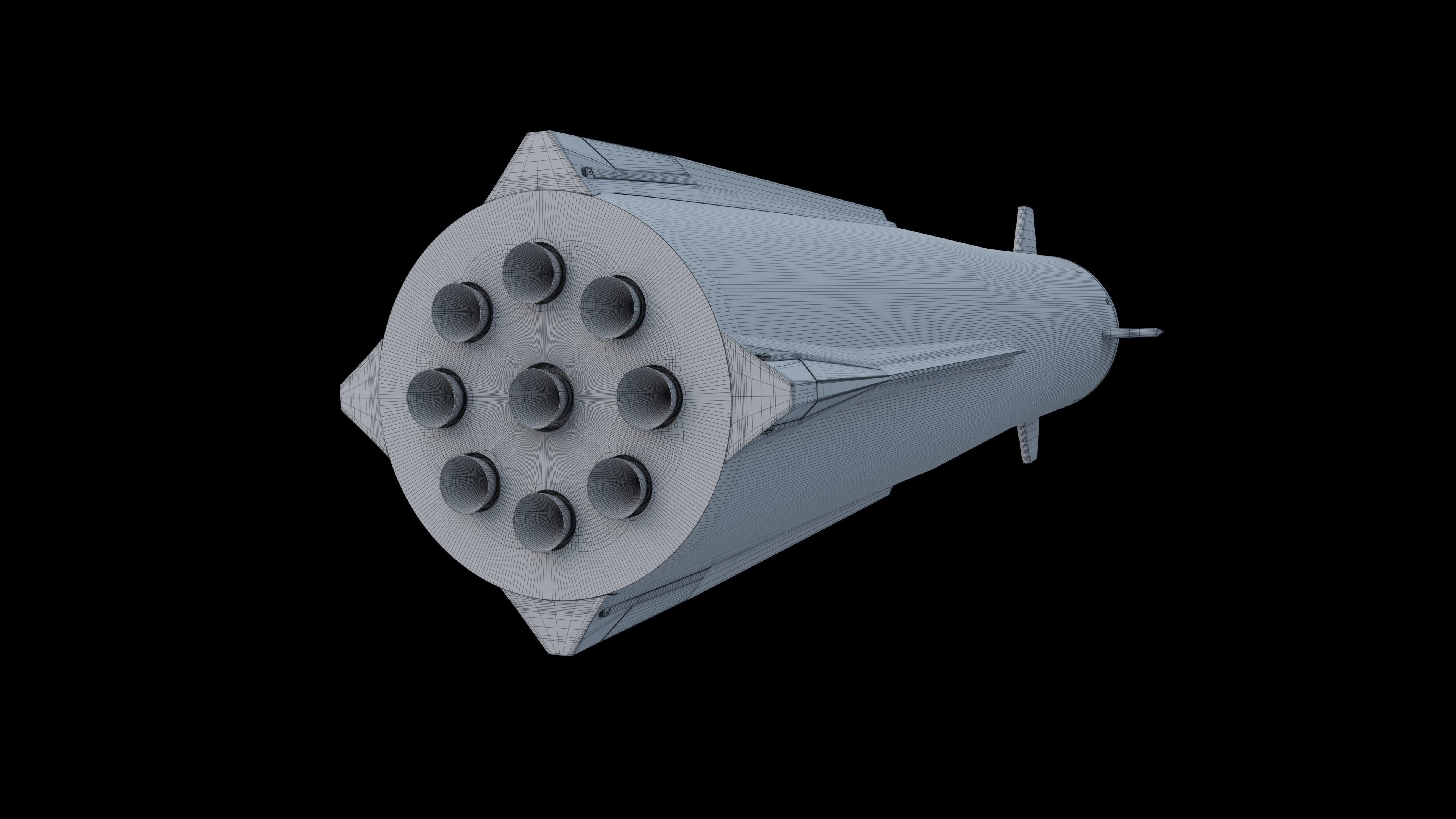 Rocket Lab Neutron rocket  3D model_12