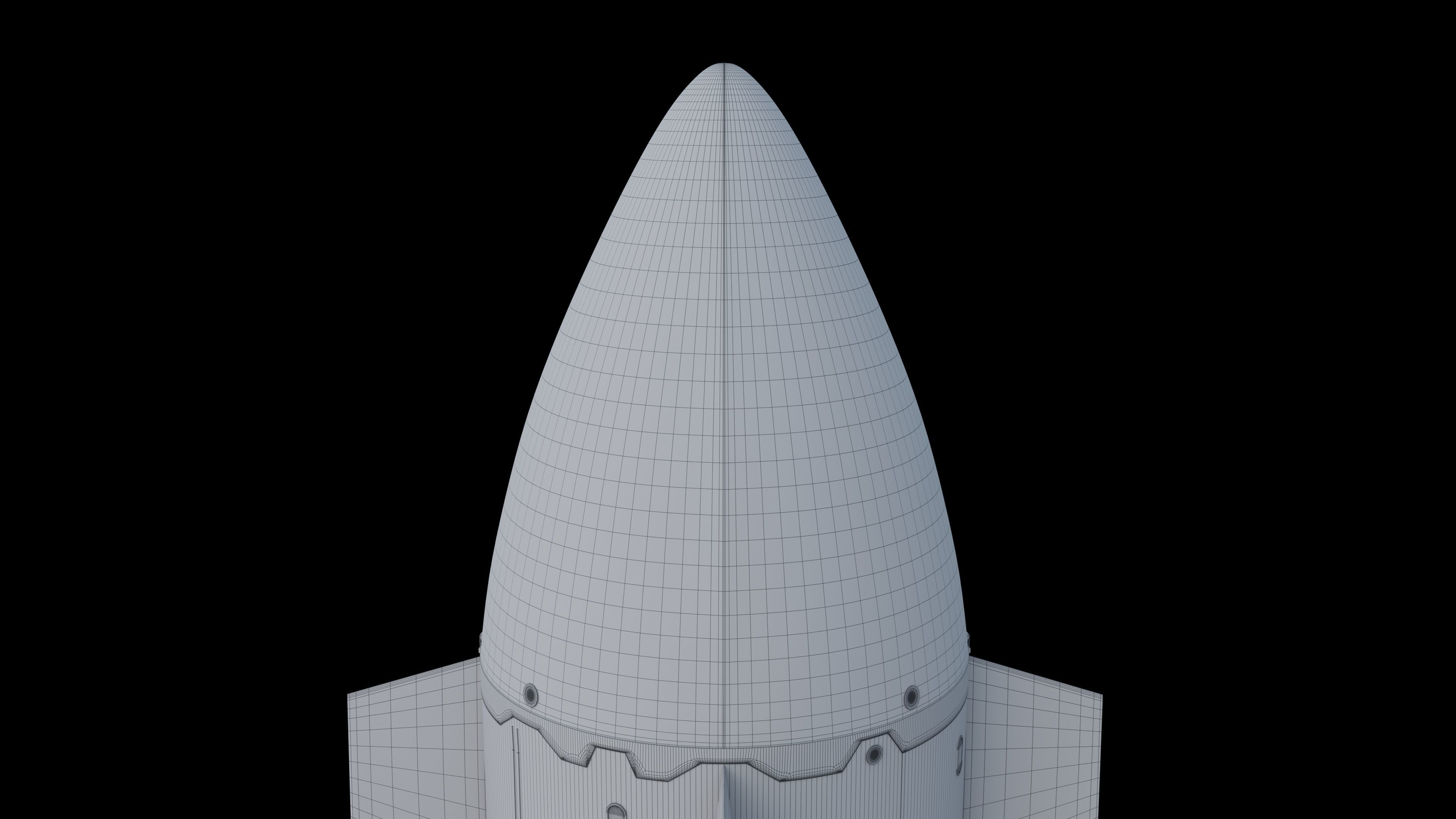Rocket Lab Neutron rocket  3D model_9