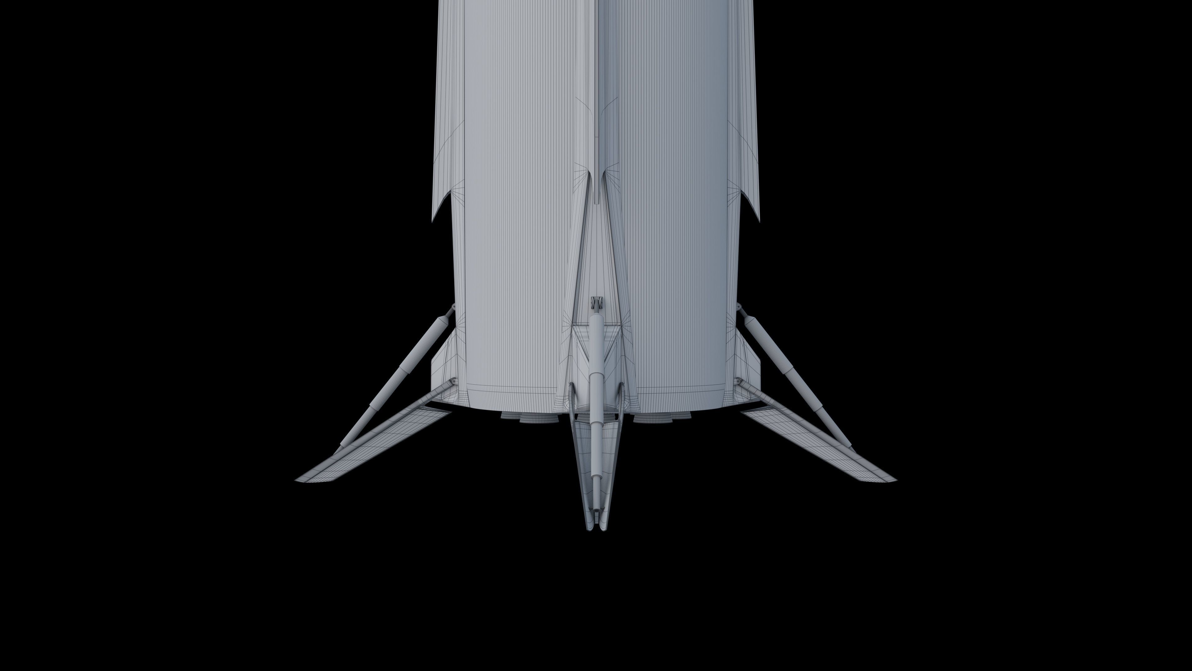 Rocket Lab Neutron rocket  3D model_11