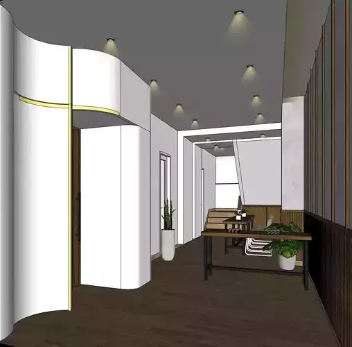 CHURCH LOBBY 3D MODEL