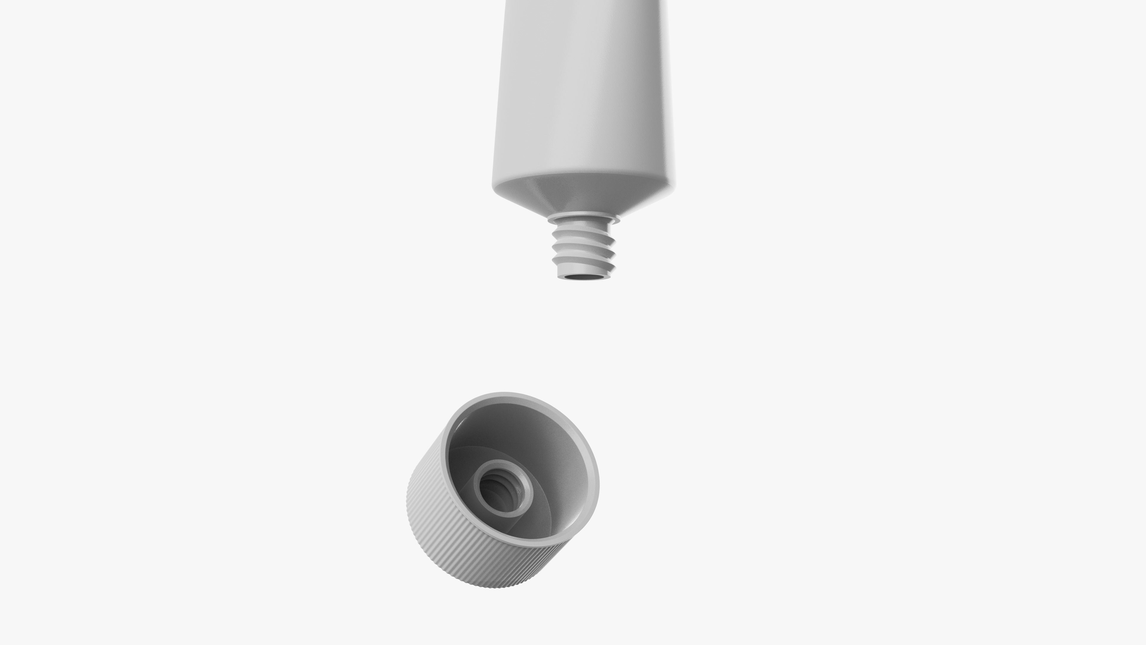 Tube Cream and Cardboard Box 3D model_6