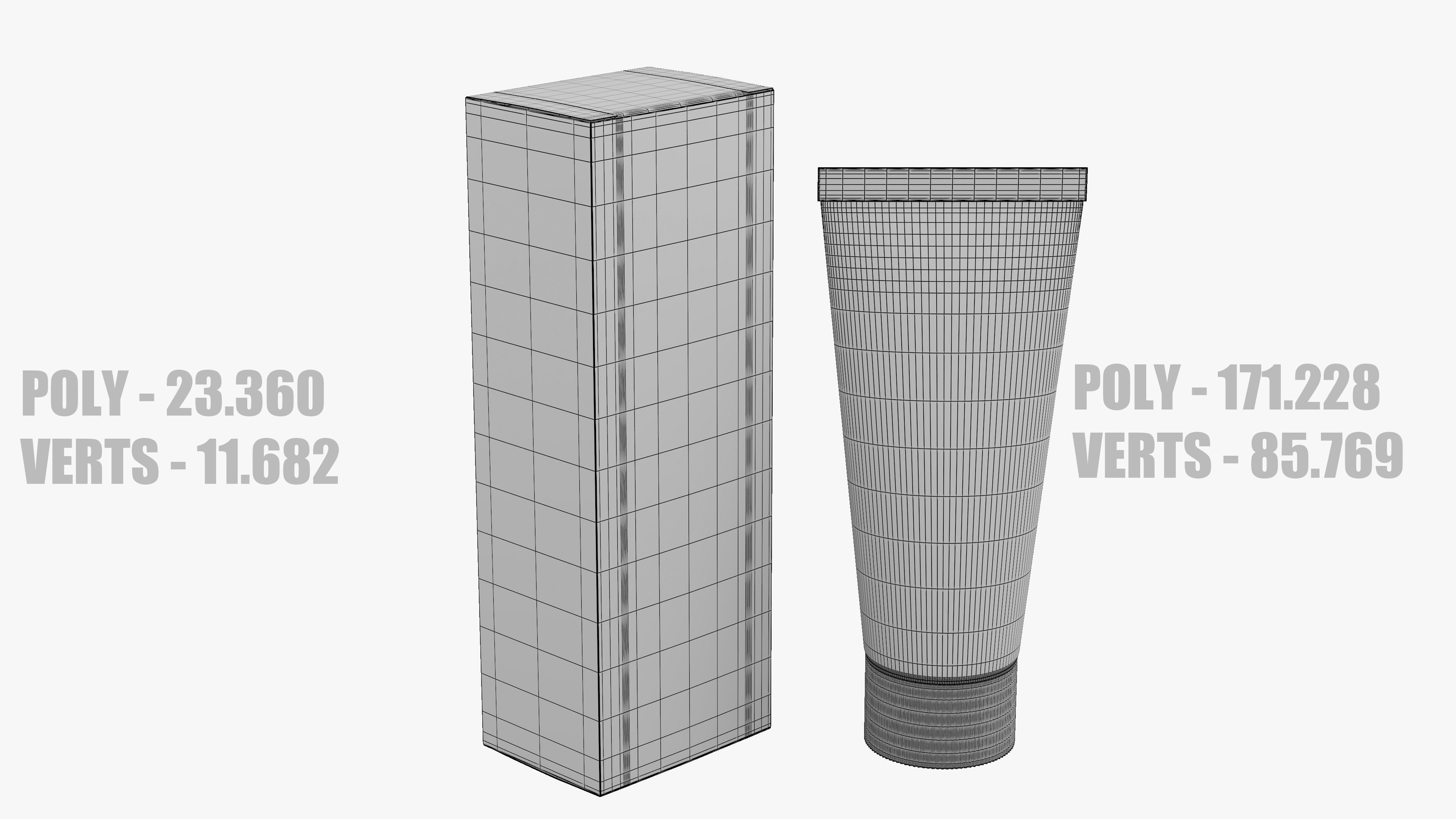 Tube Cream and Cardboard Box 3D model_10