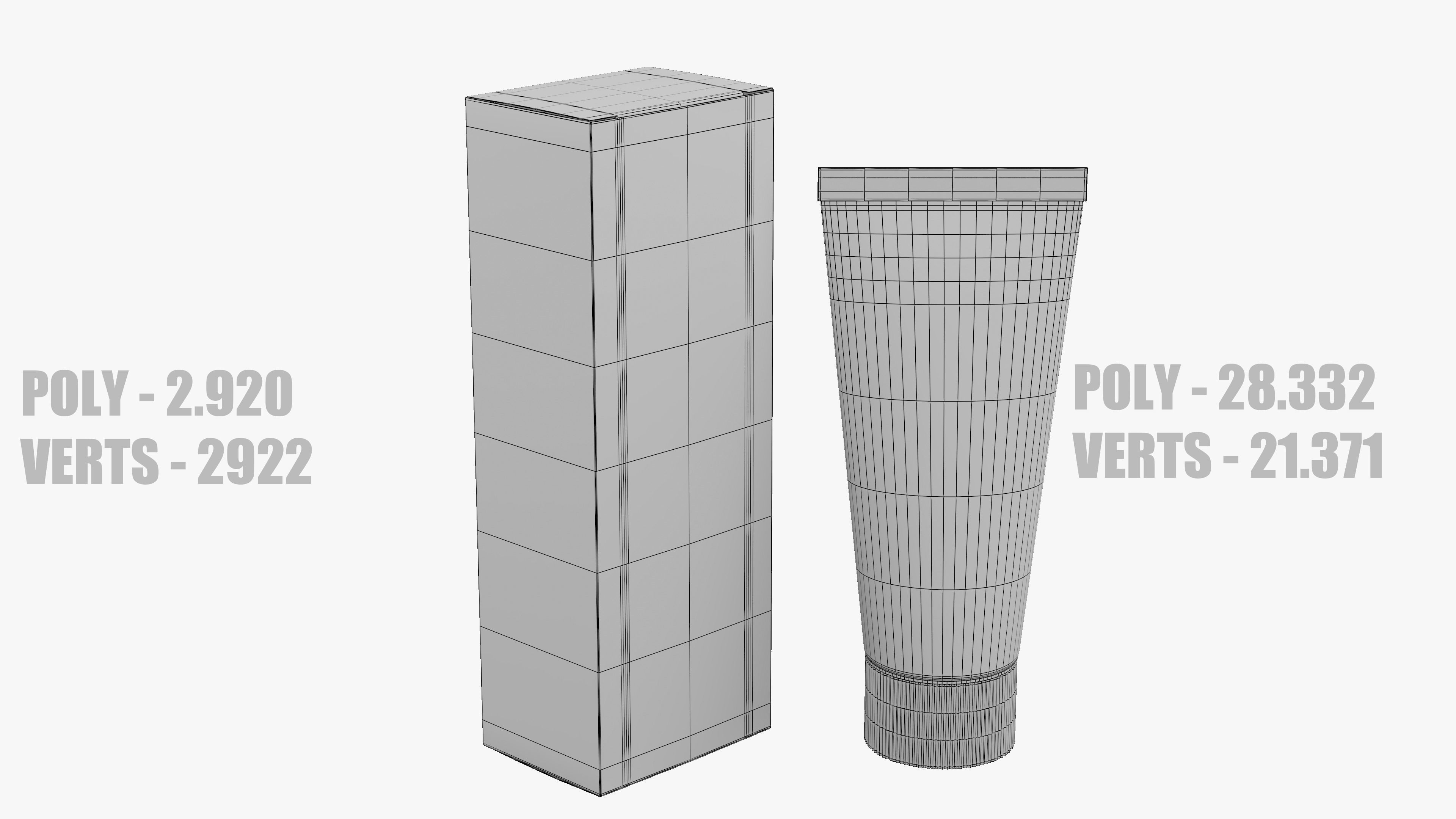 Tube Cream and Cardboard Box 3D model_9