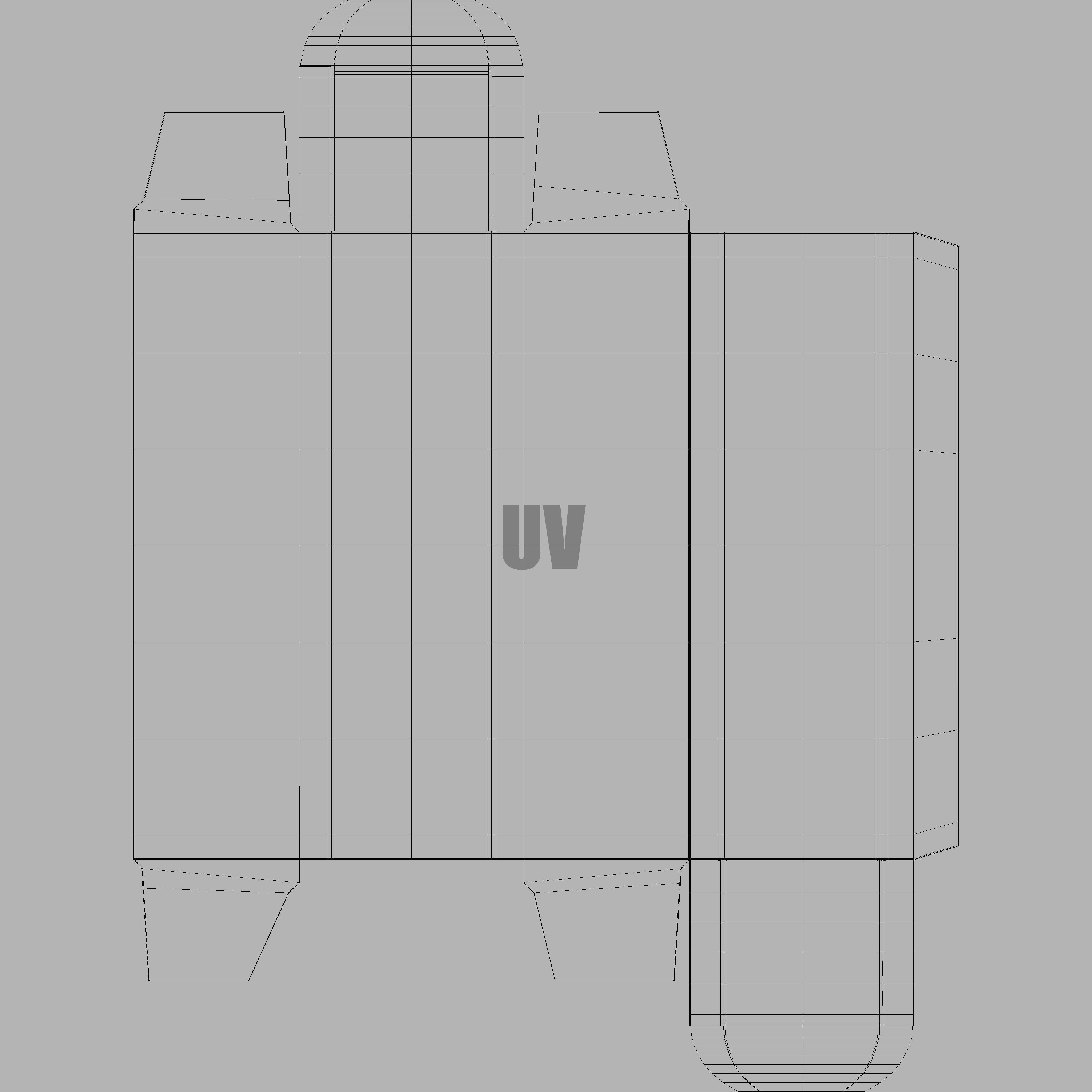 Tube Cream and Cardboard Box 3D model_13