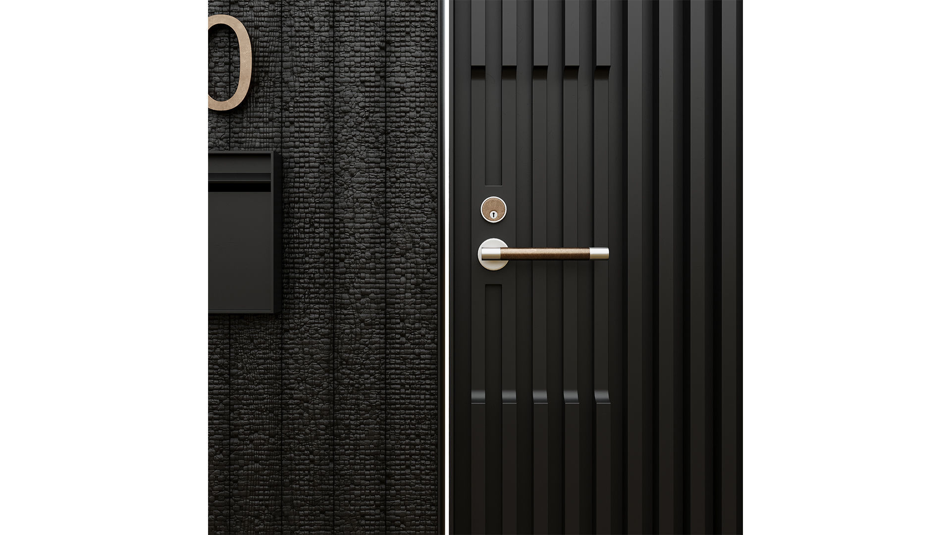 Entrance group with gate 3D model_10