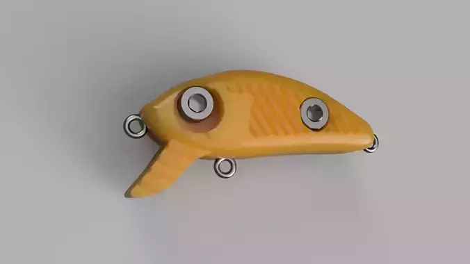 TOPWATER FISHING LURE WOBBLER 3D print model