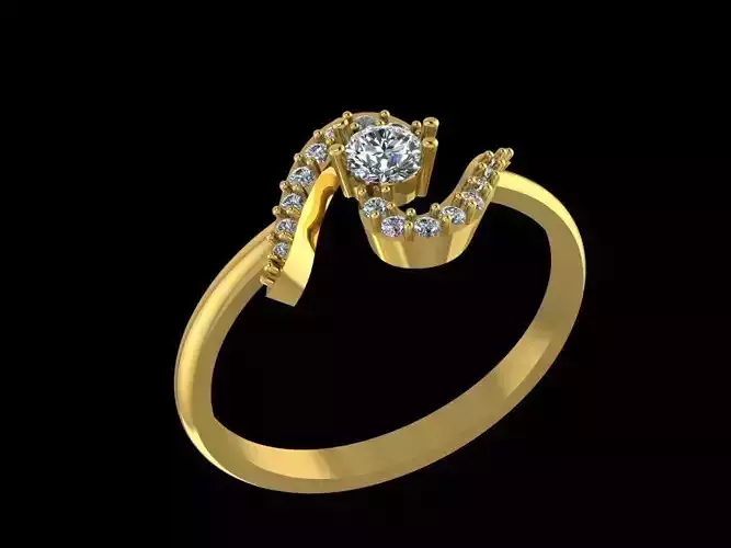 women solitaire ring 3