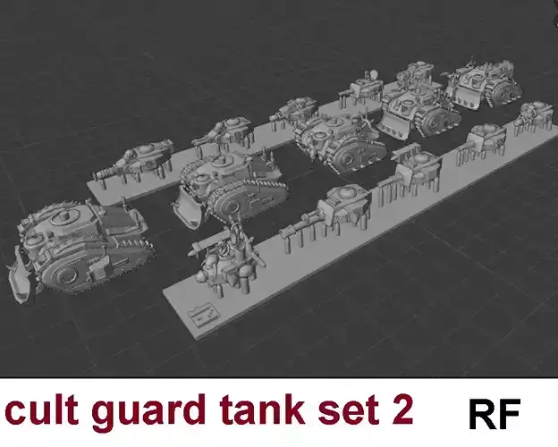 epic cult guard alternative tank set 6mm-8mm scale models