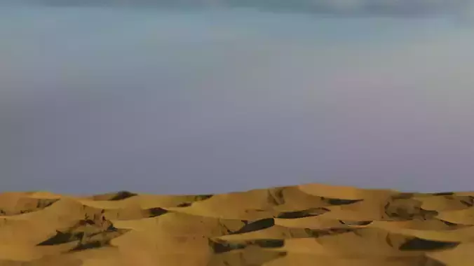 HIGH-POLY DUNE LANDSCAPE PLANE