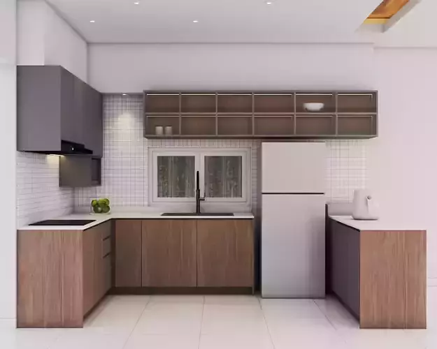 REALISTIC INTERIOR KITCHEN RENDERING