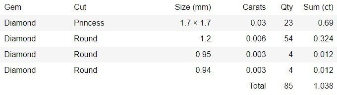 Diamond Band Ring 3dm stl 1-Render details 3D print model_1