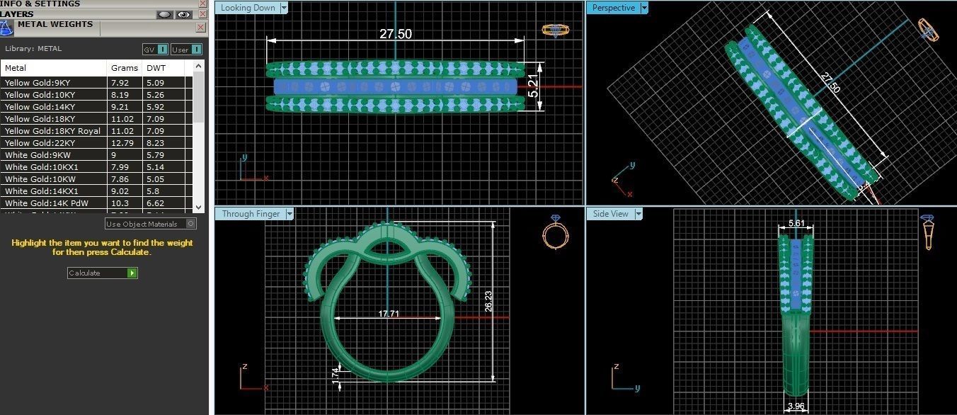 Diamond Band Ring 3dm stl 1-Render details 3D print model_2