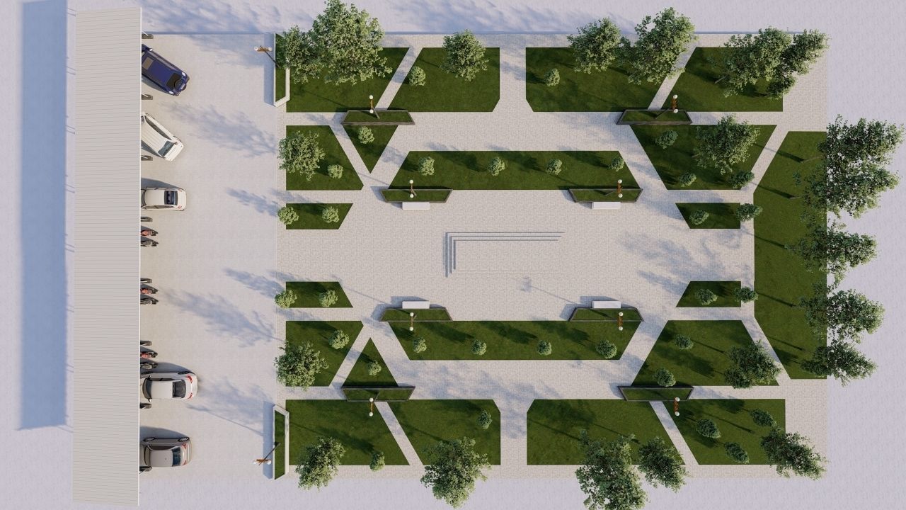 park-public park-Private Park Landscape 3D model_1