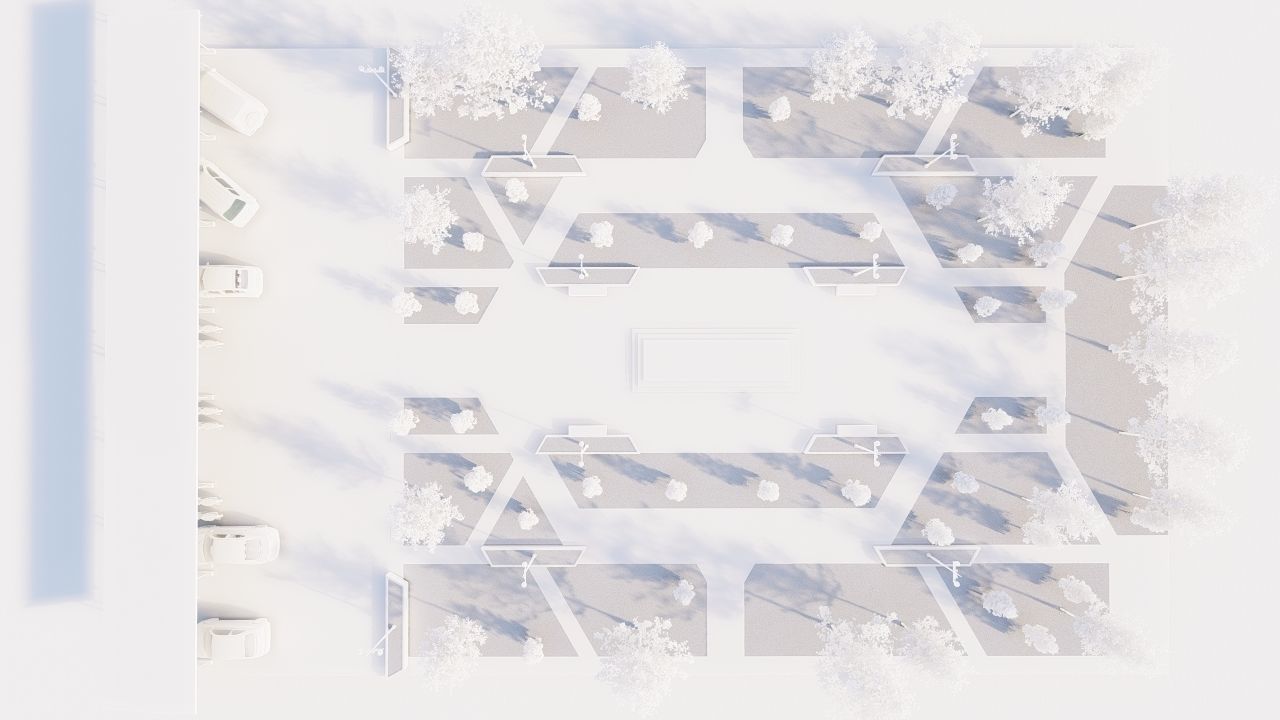 park-public park-Private Park Landscape 3D model_11