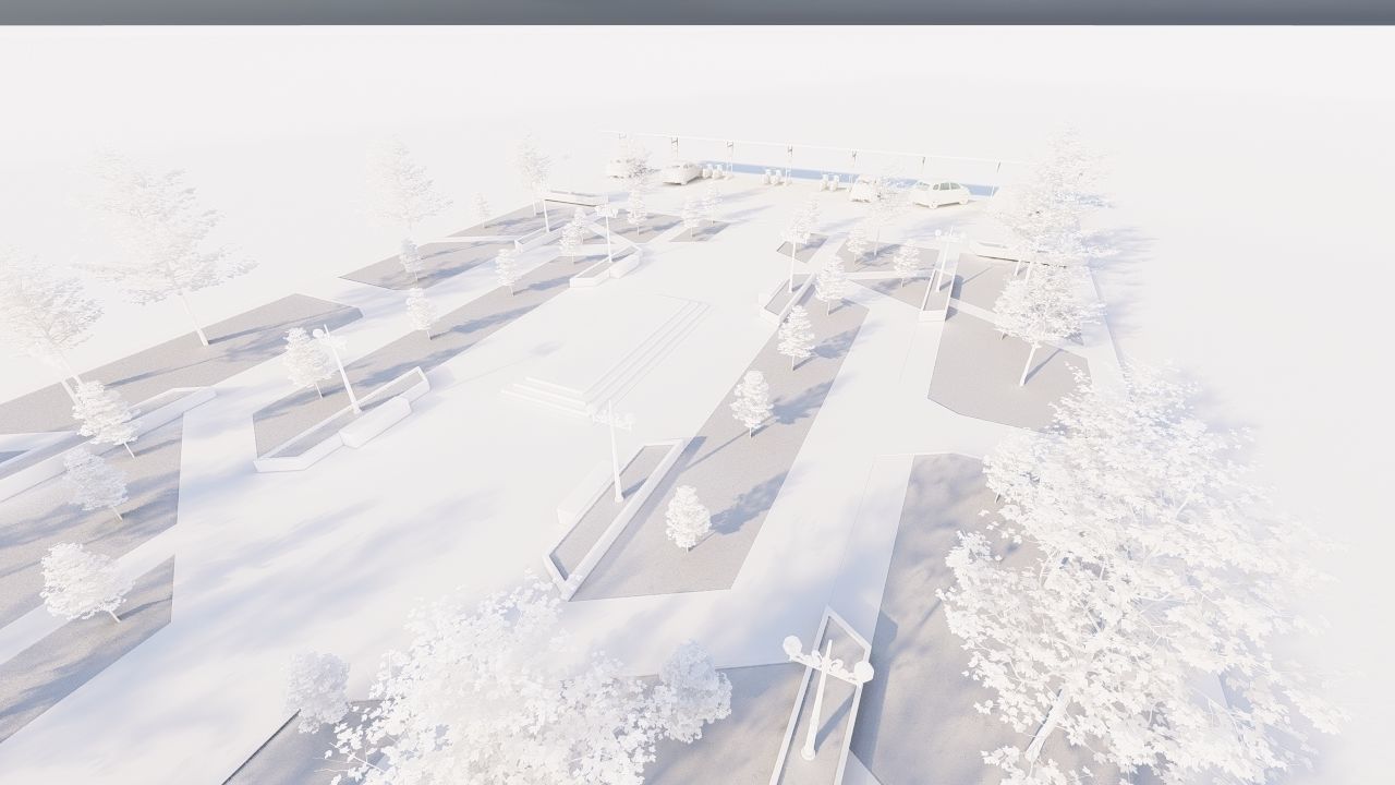 park-public park-Private Park Landscape 3D model_18