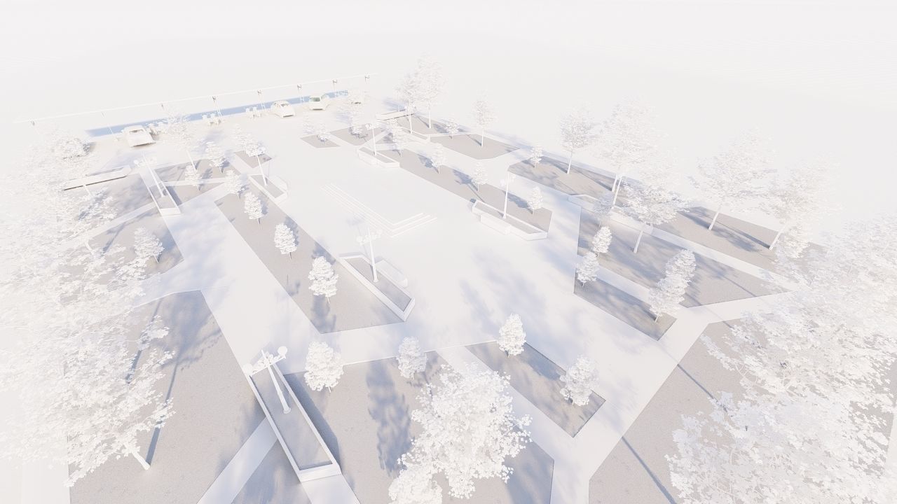 park-public park-Private Park Landscape 3D model_19