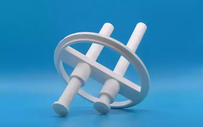 Candle with 2 wicks centering tool 