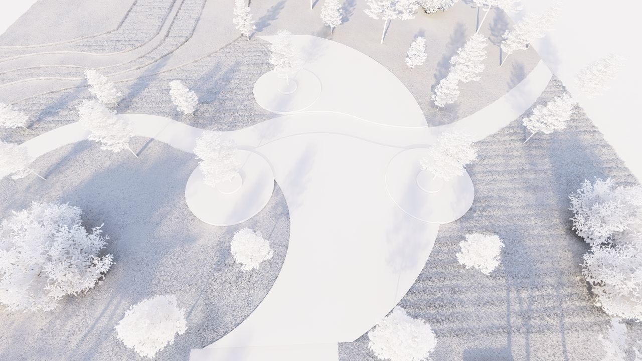 park-public park-Private Park Landscape 3D model_17
